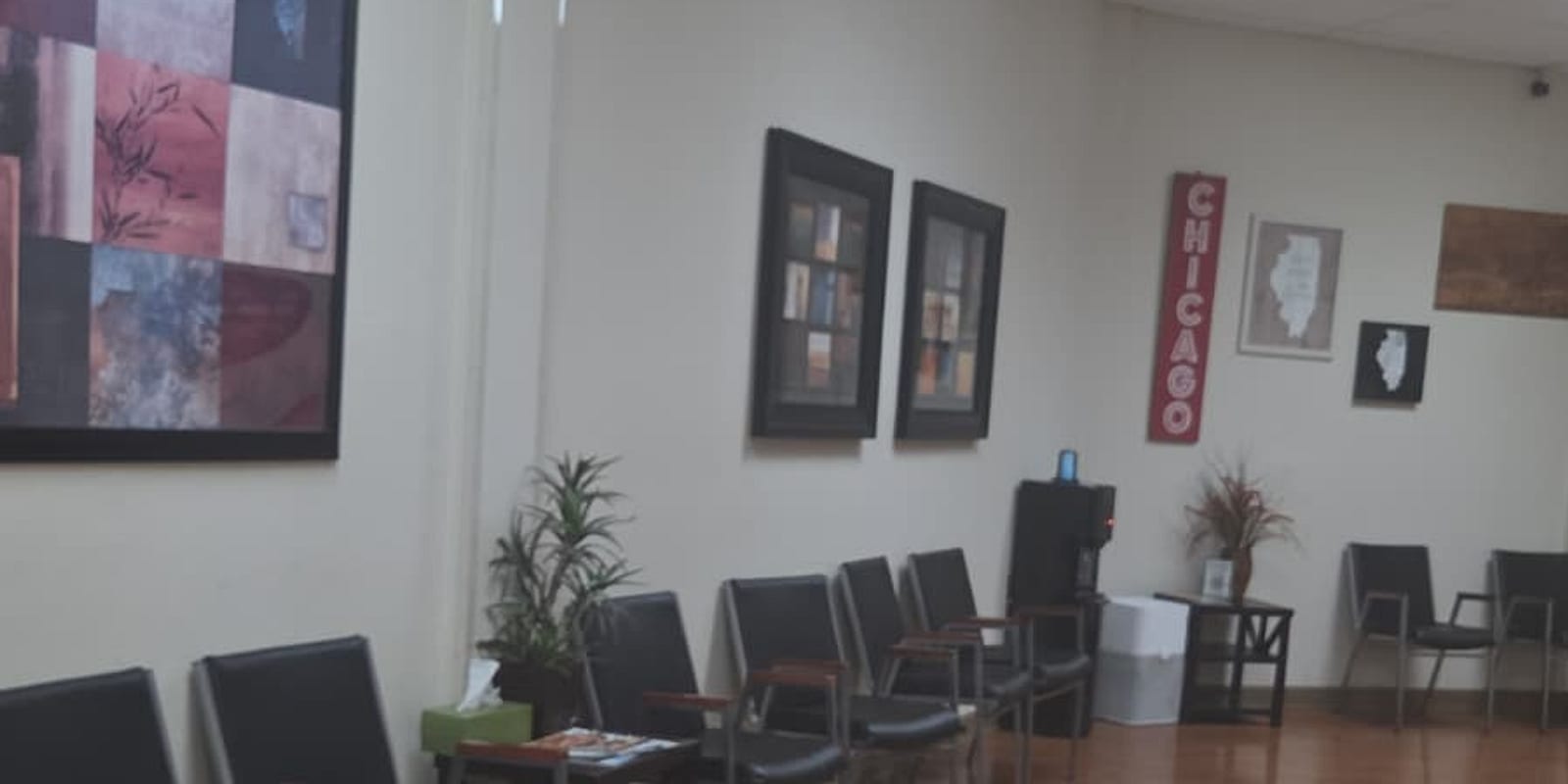 Drop a wide photo of your team or reception